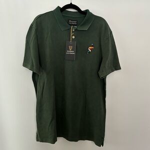 Lucky Brand x Guinness Regular Fit Polo Shirt Green Size L NWT